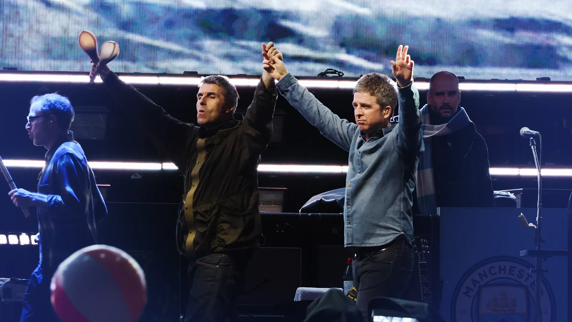 Oasis Live '27 tour artwork – Liam and Noel Gallagher stadium reunion